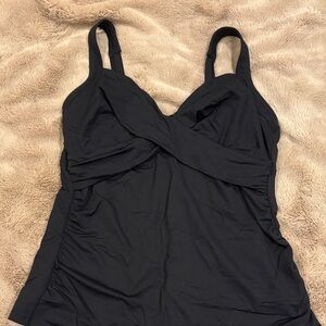 Lands' End Black Tankini